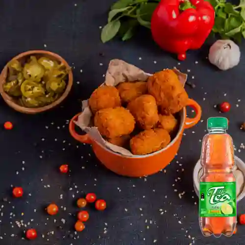 Combo Croquetas de Pollo + Mr Tea Limón 300 ml