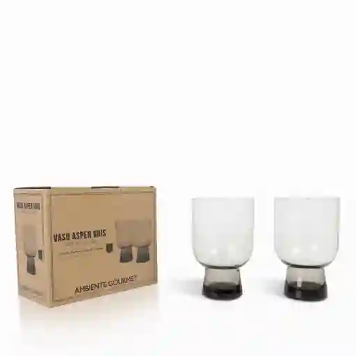 Vaso Aspen Gris Ambiente Gourmet