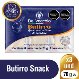 Del Vecchio Queso Pera Butirro Relleno de Bocadillo 