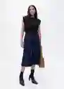 Camiseta Viri Negro Talla M Mujer Mango