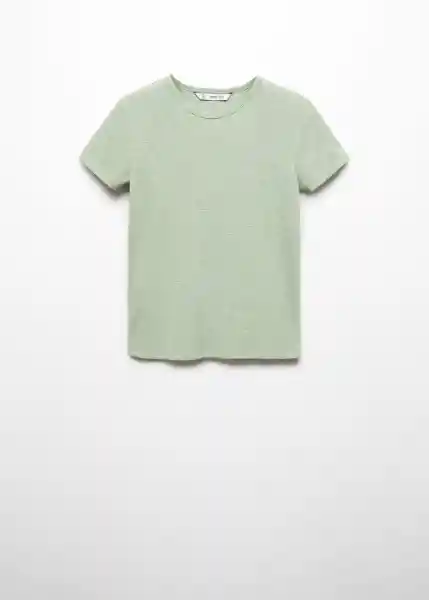 Camiseta Gal Verde Talla S Mujer Mango