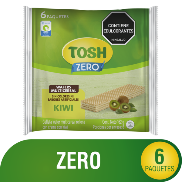 Tosh Galletas Waffer Multicereal Sabor Kiwi 162 g