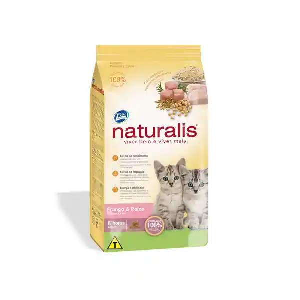 Naturalis Alimento Para Gato Filhote Frango E Peixe 1 Kg