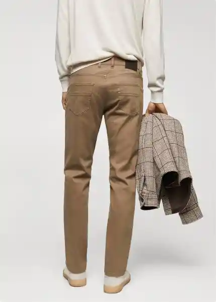 Pantalón Paul Beige Talla 40 Hombre Mango