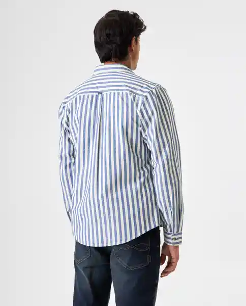 Camisa Hombre Azul Talla S 812G504_AZU154714 Americanino