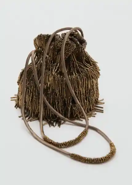 Bolso M Meyes Khaki Talla 99 Mujer Mango