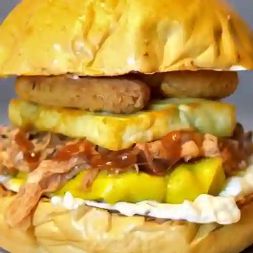 Porky Burger + Papas