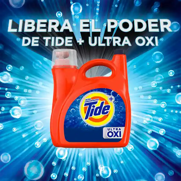 Detergente Líquido Tide Ultra Oxi Ropa Blanca y de Color 2.48 L