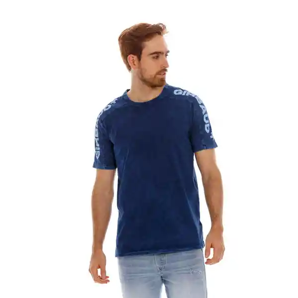 Marithé Francois Girbaud Camiseta Manga Corta Azul/Letras S