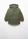 Abrigo Anorak Polo Khaki Talla 07 Niños Mango
