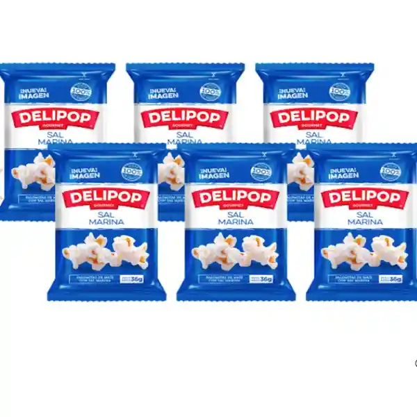 Delipop Pack Palomitas de Maíz Sal Marina Mini