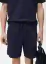 Short Seers Navy Talla M Hombre Mango