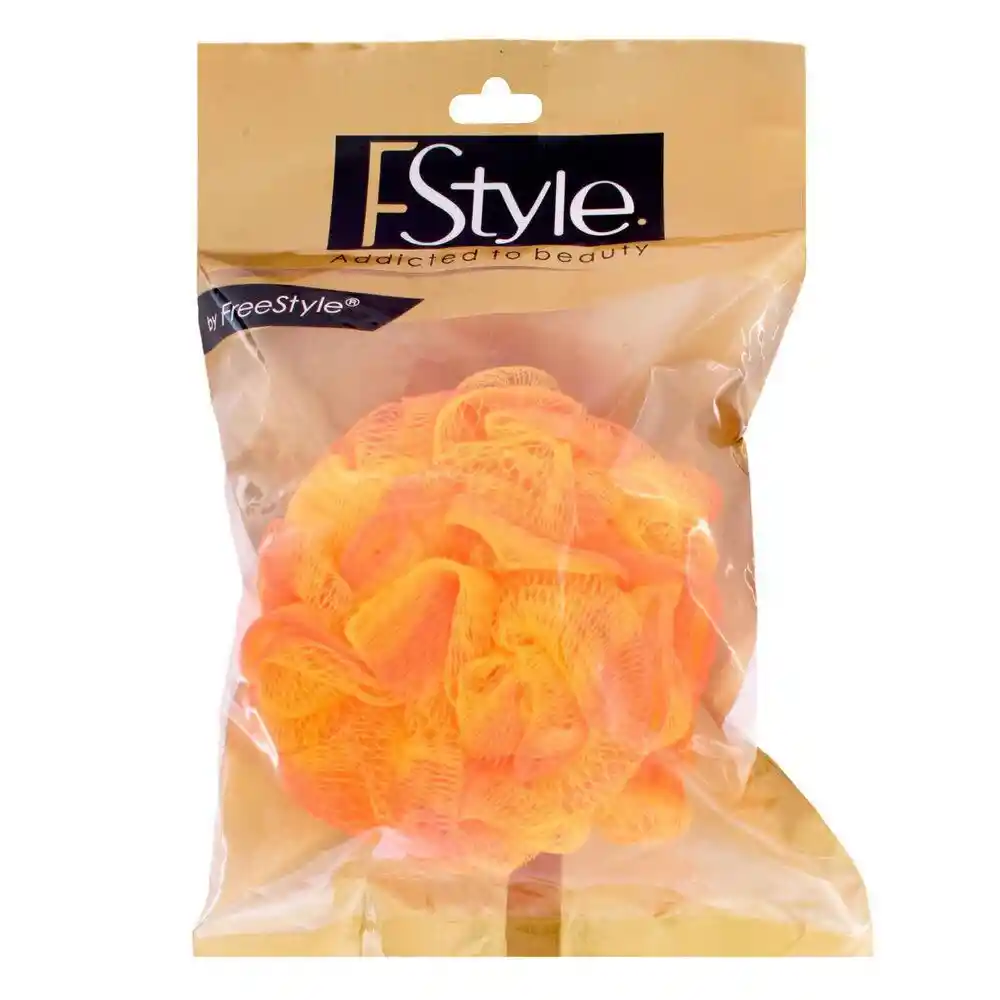 Freestyle Esponja de Baño Corporal Color Naranja