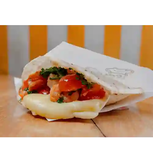 Arepa de Camarones Al Vino
