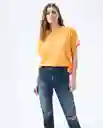  Camiseta Mujer Naranja Talla S 602E013 AMERICANINO 