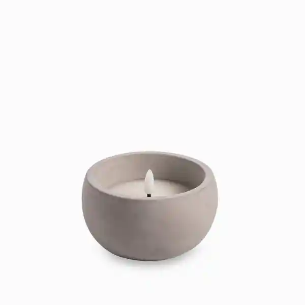 Vela Led Cemento 6.5 cm x 12 cm Ambiente Gourmet