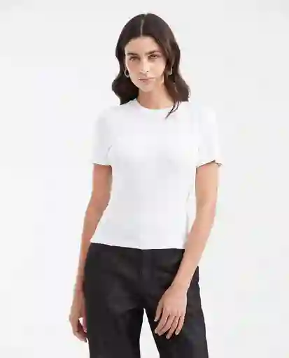 Camiseta Essential Crewneck Blanco 0 Claro Talla XS Chevignon