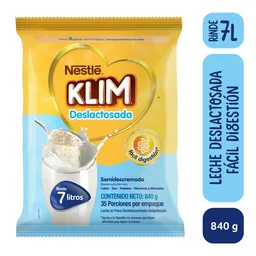 Leche en polvo KLIM Deslactosada x 840g