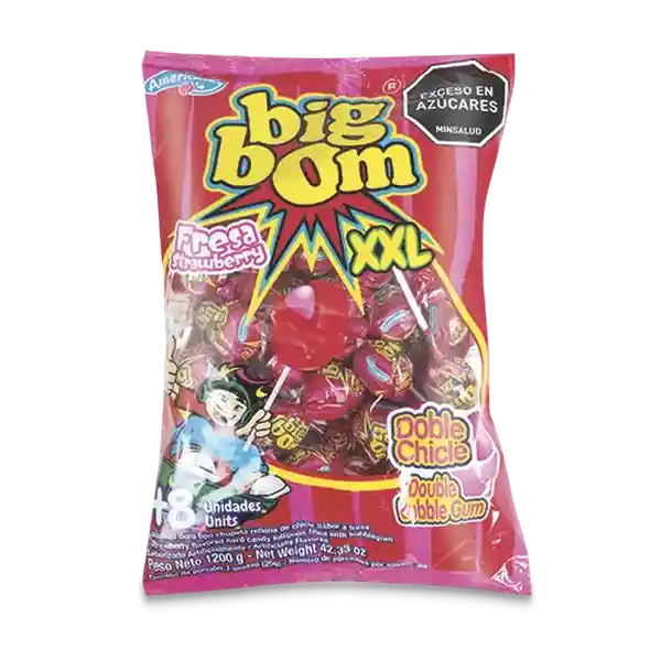 Big Bom Chupeta Fresa XXL