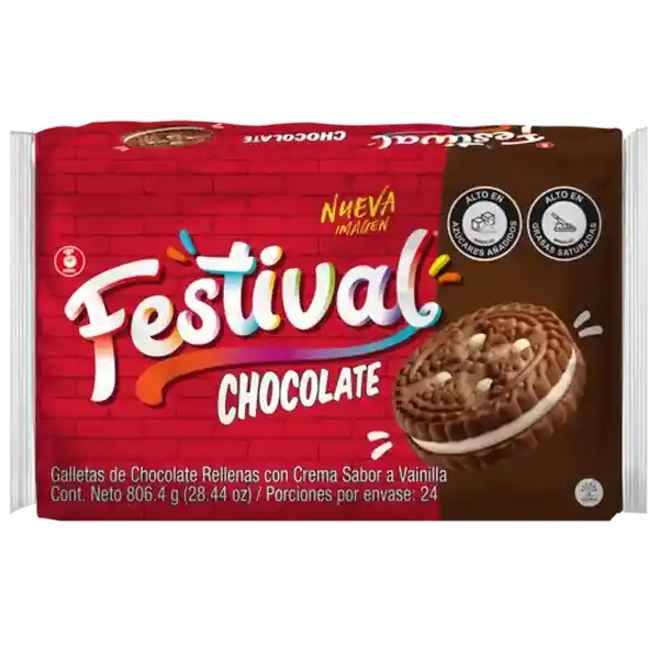 Festival Galleta Rellena Mega Chocolate