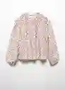 Blusa Niñas Rosa Off White Talla 13 Mango