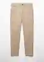 Pantalón Oyster Beige Talla 42 Hombre Mango