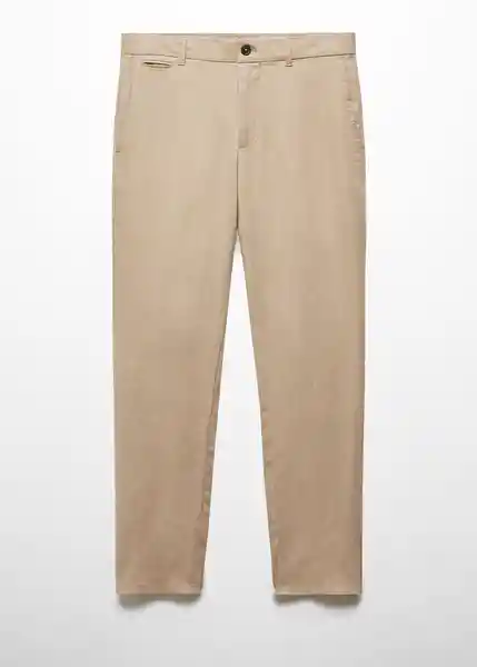 Pantalón Oyster Beige Talla 42 Hombre Mango