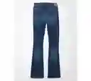 Jean Kick Boot Mujer Azul Talla 2 SHORT American Eagle