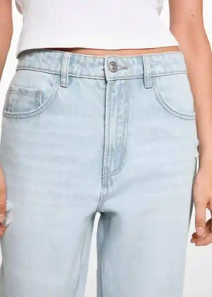 Jean Mom Tejano Claro Talla 21 Niñas Mango