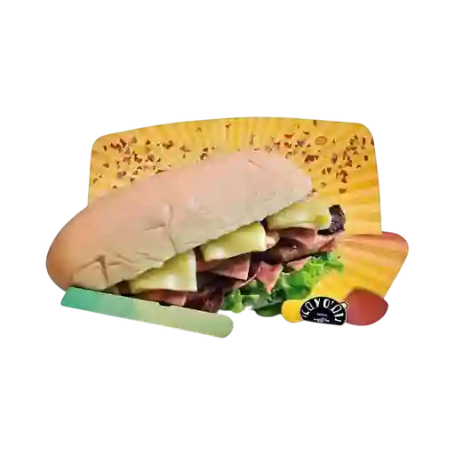 Sándwich especial de pollo desmenuzado