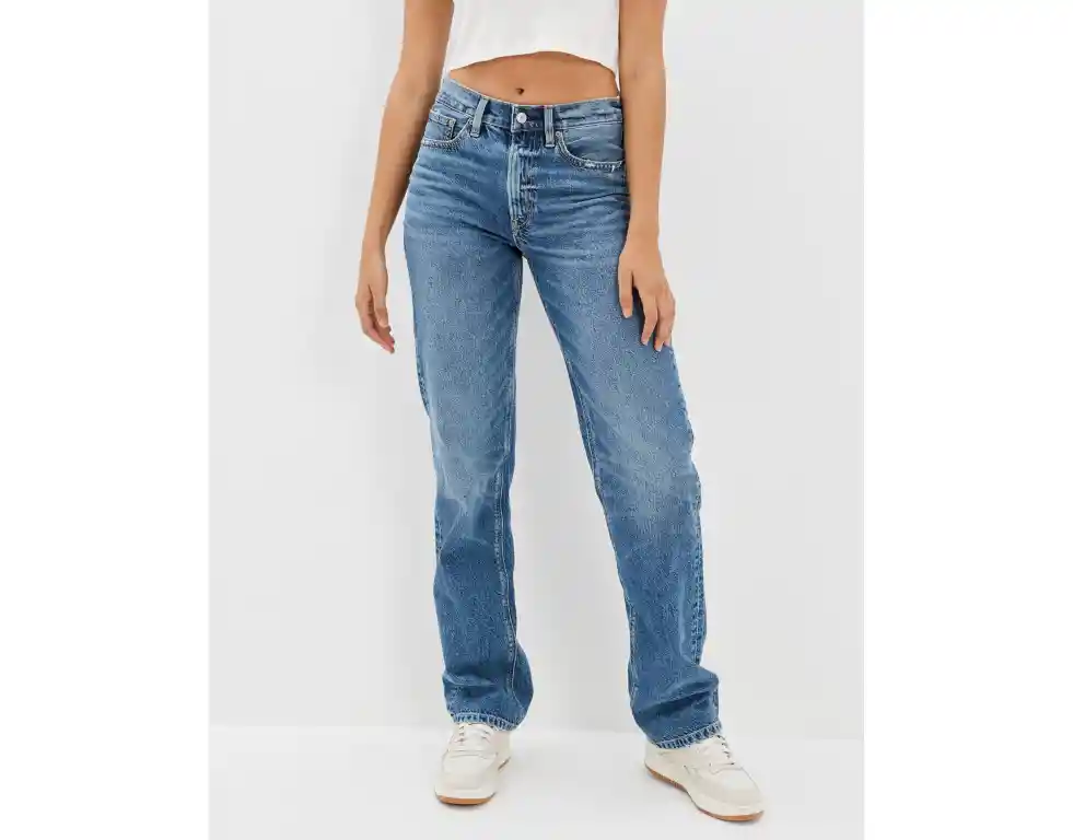 Jean Baggy Azul 8 Regular Mujer American Eagle