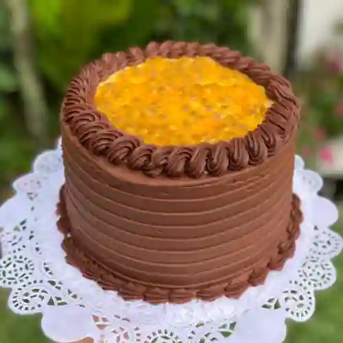Torta de Chocolate con Maracuya