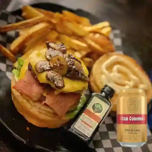 Combo Jagger Burger + Club col. Dorada Lta 330ml