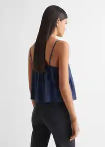 Blusa Halsatin Azul Talla 19 Teen Niñas Mango