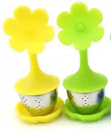 Tea Shop Infusor Forma de Flor Colores Neón