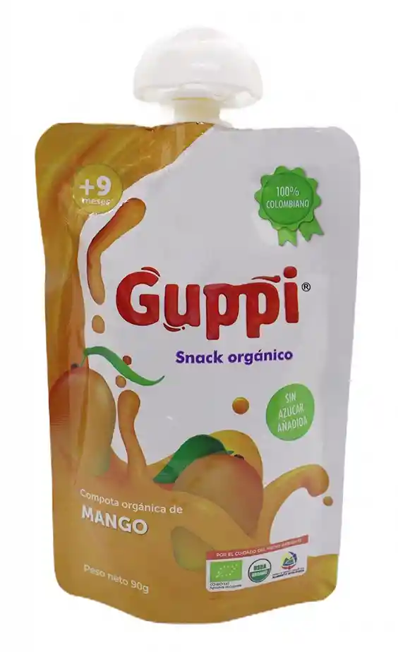 Guppy Compota Orgánica de Mango y Banano