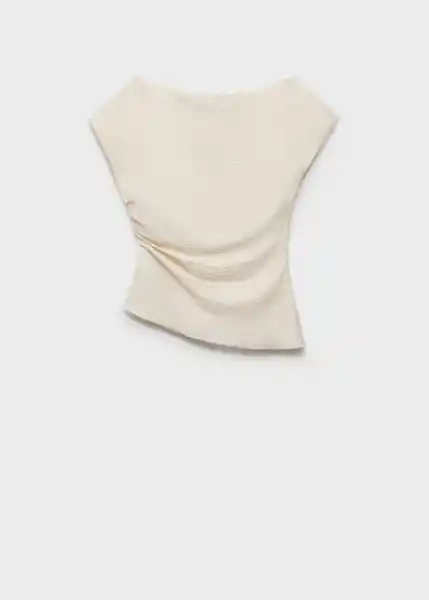 Blusa Manta Blanco Talla L Mujer Mango