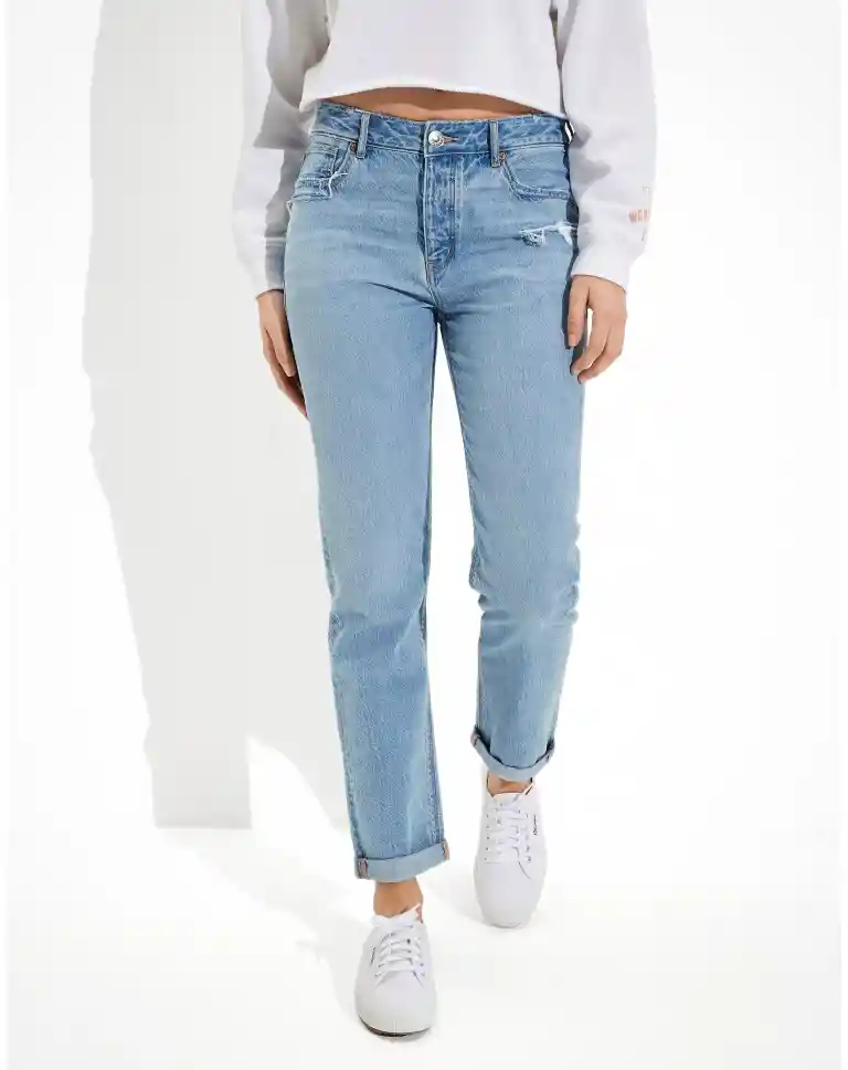 Jean Super Skinny Azul Talla 0 Regular Mujer American Eagle