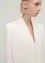 Blazer Americana Missori Offwhite Talla S Mujer Mango