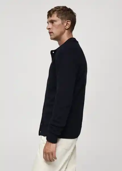 Cárdigan Lotuso Navy Talla M Hombre Mango