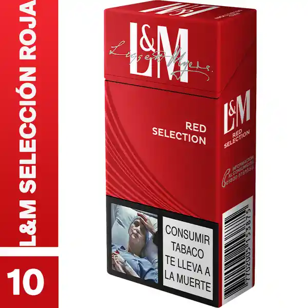 L&M Selección Roja x 10 Cigarrillos