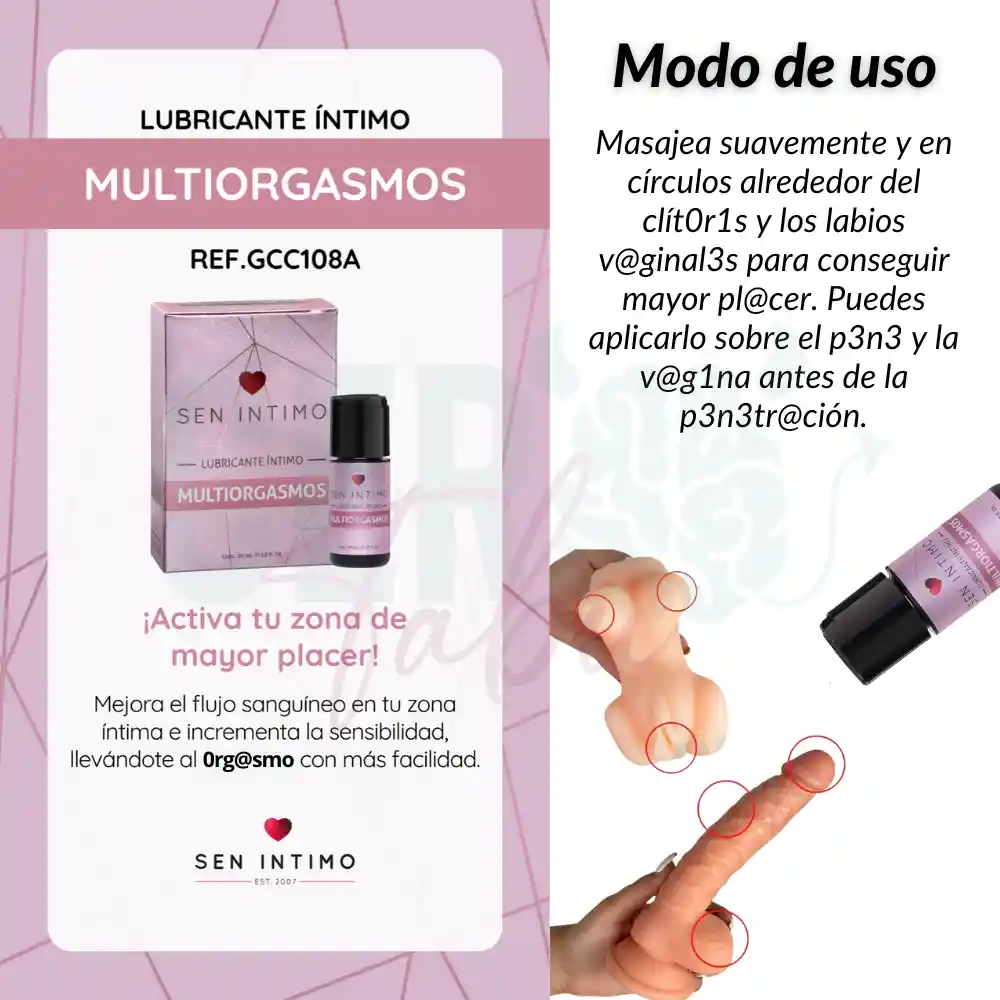 Sen Intimo Lubricante Intimo Multiorgasmos