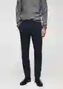 Pantalón Brest Navy Talla 40 Hombre Mango