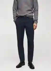 Pantalón Brest Navy Talla 40 Hombre Mango