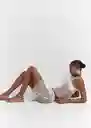 Falda Sita Blanco Talla S Mujer Mango