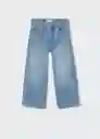 Jeans Culotte3 Tejano Medio Talla 10 Niñas Mango