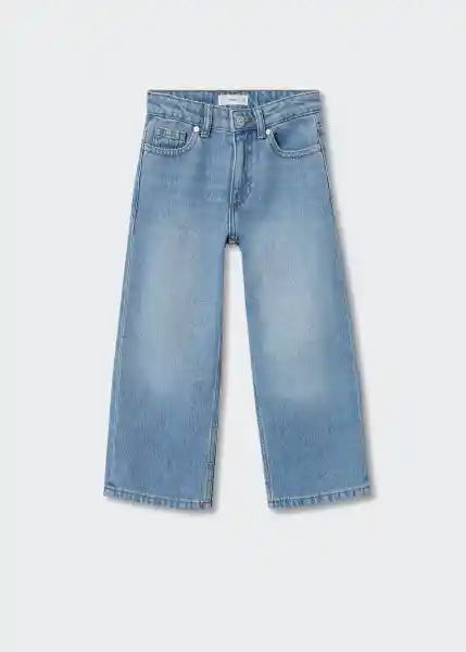 Jeans Culotte3 Tejano Medio Talla 10 Niñas Mango