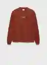 Sudadera Hotelc Terracota Talla XXL Hombre Mango