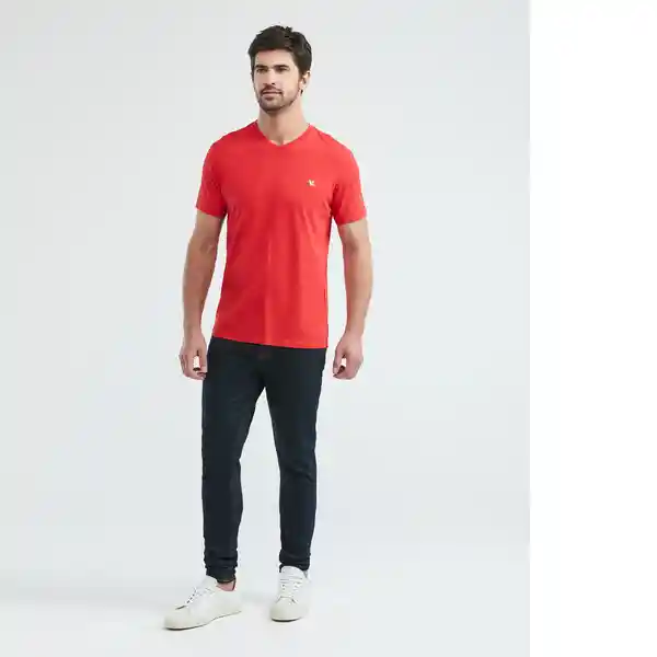 Camiseta Nick V Hombre Rojo Medio Talla M Chevignon