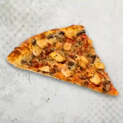 Porción gigante de pollo y champiñones